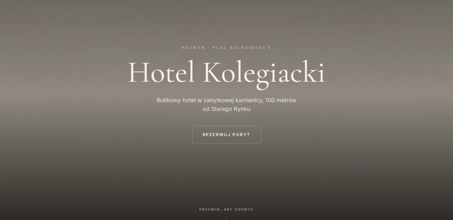 Hotel Kolegiacki — Hotel website